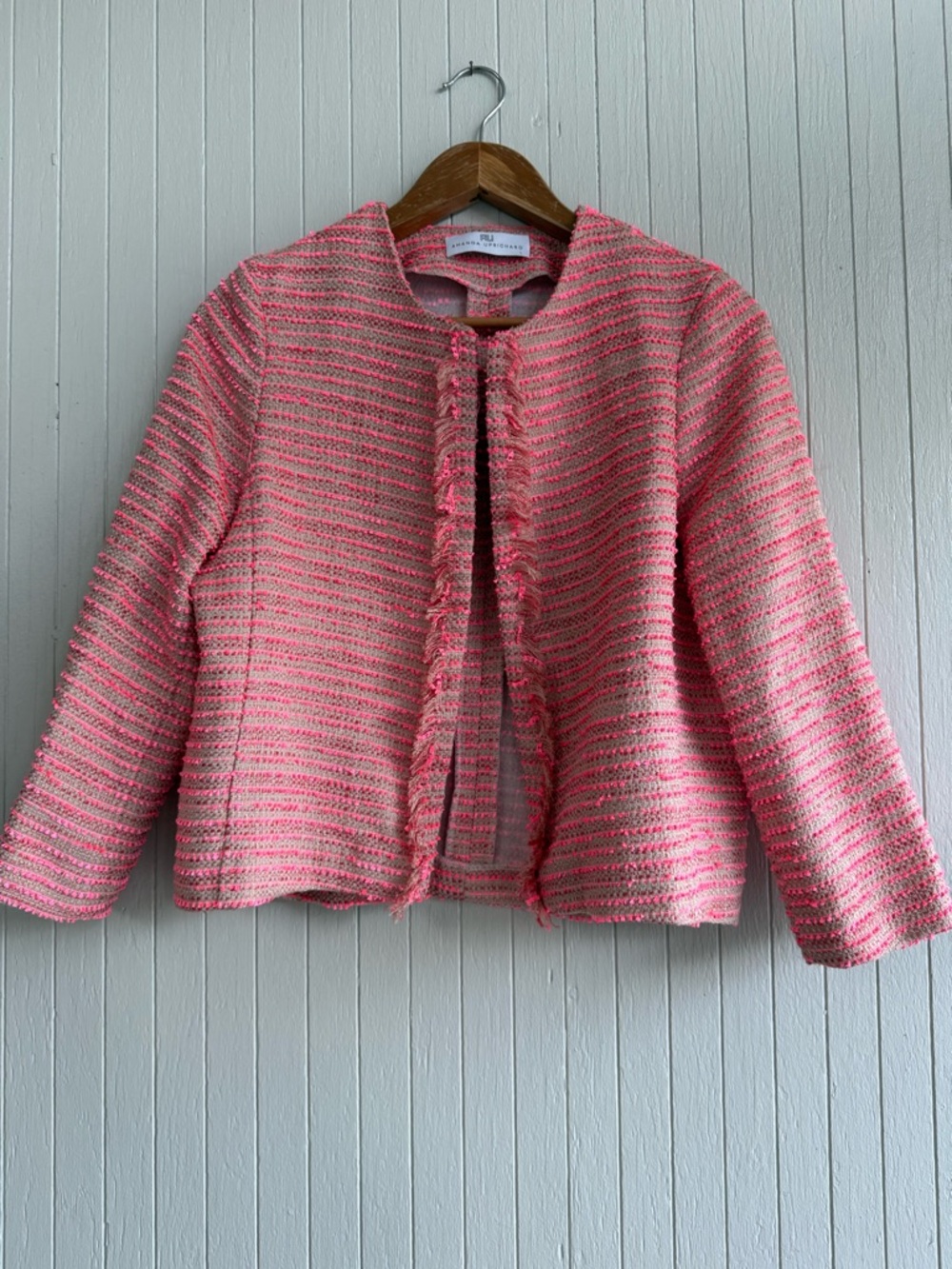 Amanda Uprichard Pink Blazer Jacket